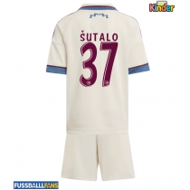 Ajax Josip Sutalo #37 3rd trikot Kinder 2025-26 Kurzarm (+ Kurze Hosen)